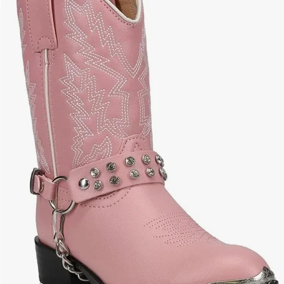 Durango Lil' Pink N Chrome BT568 Western Boot - Picture 2 of 13
